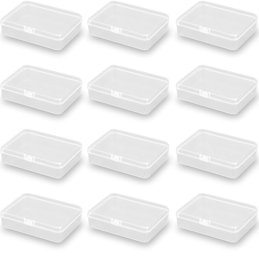 Amazon.co.jp: 矩形透明プラスチック収納ケース容器、小容器